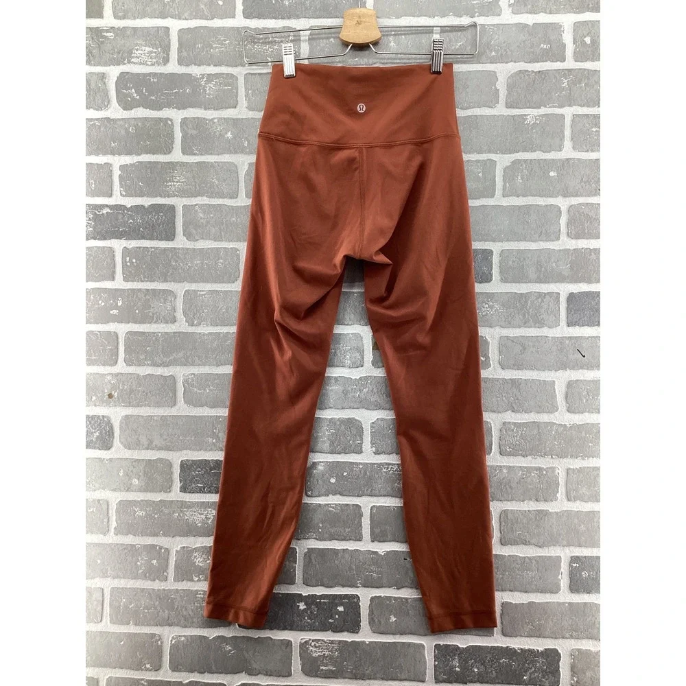 Lululemon Align High Rise Pant 25 Rust‎ Orange Terracotta Leggings Size 6